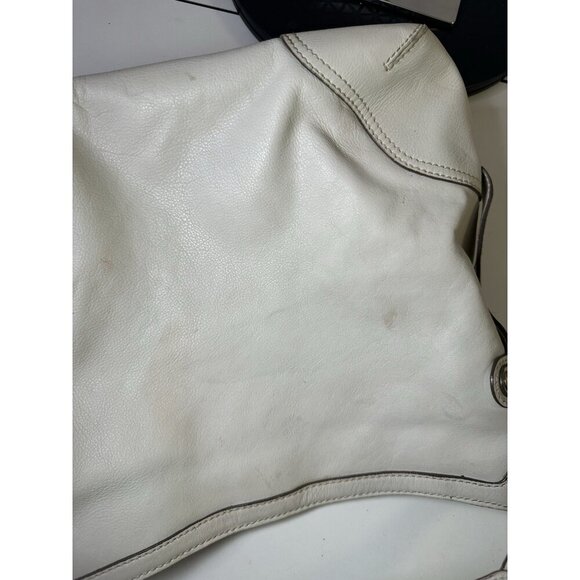 Michael Kors White Leather Tote Bags - Picture 5 of 10